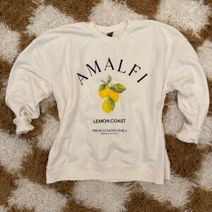 Wild Fable Crewneck Sweater with Amalfi Lemon Graphic